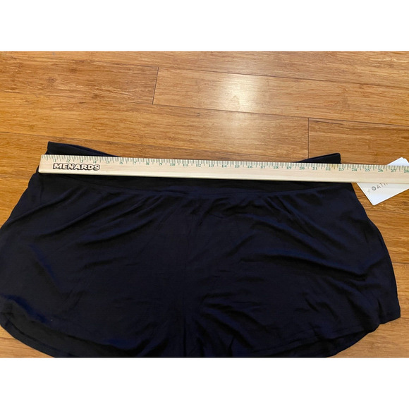 NWT ATHLETA WOMENS VIOLET BLUE SLEEVELESS TANK AND BLACK SHORTS RIB SLEEP SET 3X - Picture 10 of 12